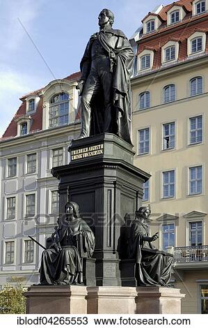 Friedrich August II., King of Saxony, before the Steigenberger Hotel de Saxe, Neumarkt square, old town, Dresden, Saxony, Germany, Europe View Large Photo Image Stock Image - Friedrich August II., King of Saxony, before the Steigenberger Hotel de Saxe, Neumarkt square, old town, Dresden, Saxony, Germany, Europe. Fotosearch