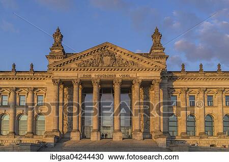 Stock Image - German Bundestag, Berlin, Germany, Europe. Fotosearch
