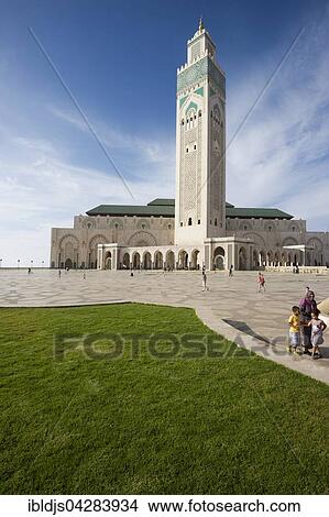 Picture - Hassan II Mosque, Casablanca, Morocco, Africa. Fotosearch