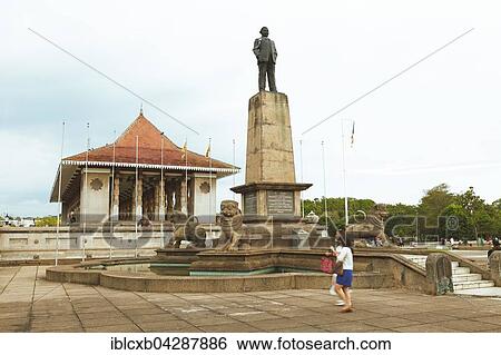 Stock Photograph - Independence Memorial Hall, Cinnamon Gardens, Colombo, Sri Lanka, Asia. Fotosearch
