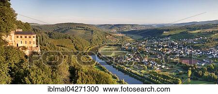 Stock Image - Klause Kastel hermitage with grave chapel of John of Bohemia in Kastel-Staadt, Rhineland-Palatinate, Germany, Europe. Fotosearch