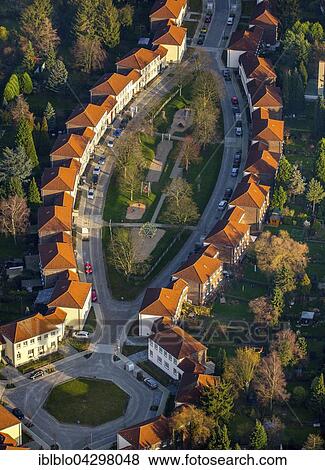 Landmarked residential area Saliersiedlung, Mulheim an der Ruhr, Ruhr district, North Rhine-Westphalia, Germany, Europe View Large Photo Image Stock Photo - Landmarked residential area Saliersiedlung, Mulheim an der Ruhr, Ruhr district, North Rhine-Westphalia, Germany, Europe. Fotosearch
