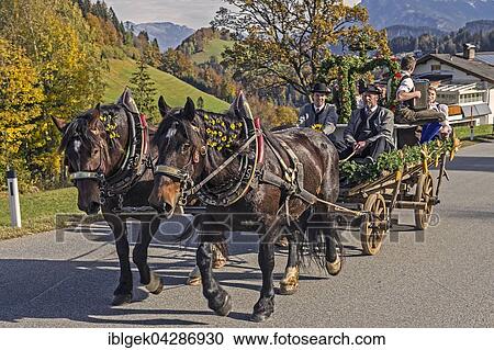 Leonhardiritt procession, carriage, Thiersee, Kufstein District, Tyrol, Austria, Europe View Large Photo Image Stock Image - Leonhardiritt procession, carriage, Thiersee, Kufstein District, Tyrol, Austria, Europe. Fotosearch