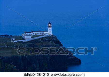 Lighthouse, Neist Point, Isle of Skye, Scotland View Large Photo Image Stock Image - Lighthouse, Neist Point, Isle of Skye, Scotland. Fotosearch