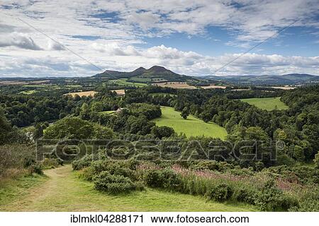 Stock Image - Lookout, Scott's View, St Boswells, Borders District, Scotland, United Kingdom, Europe. Fotosearch