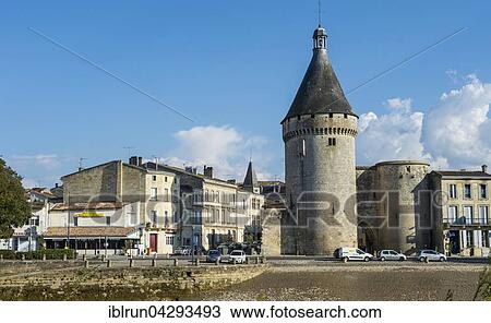 Machicolated clock-tower, Libourne, Departement Gironde, France, Europe View Large Photo Image Stock Image - Machicolated clock-tower, Libourne, Departement Gironde, France, Europe. Fotosearch