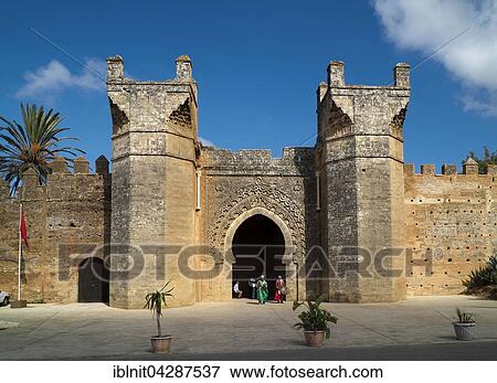 Merinidian entrance way, necropolis of Chellah, Rabat, Rabat province, Morocco, Africa View Large Photo Image Stock Photo - Merinidian entrance way, necropolis of Chellah, Rabat, Rabat province, Morocco, Africa. Fotosearch