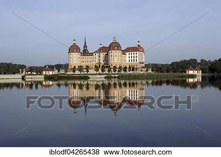 Moritzburg Castle, hunting lodge, at the Moritzburg Lakes, Moritzburg, Saxony, Germany, Europe View Large Photo Image Stock Photo - Moritzburg Castle, hunting lodge, at the Moritzburg Lakes, Moritzburg, Saxony, Germany, Europe. Fotosearch