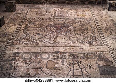 Mosaic floor, ancient Beth Alpha Synagogue, Beth Alpha National Park, Israel, Asia View Large Photo Image Stock Image - Mosaic floor, ancient Beth Alpha Synagogue, Beth Alpha National Park, Israel, Asia. Fotosearch