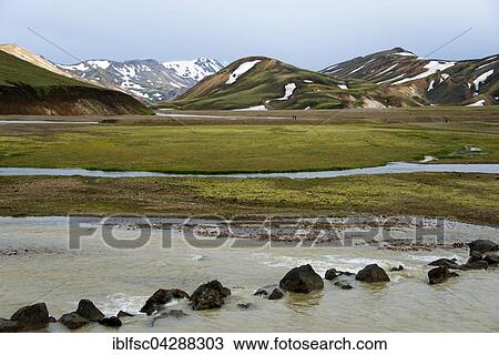 Mountainous landscape, Landmannalaugar, Fjallabak Nature Reserve, Iceland, Europe View Large Photo Image Stock Image - Mountainous landscape, Landmannalaugar, Fjallabak Nature Reserve, Iceland, Europe. Fotosearch