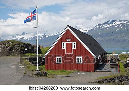 Stock Image - Museum, Langabuo, Djupivogur, Iceland, Europe. Fotosearch