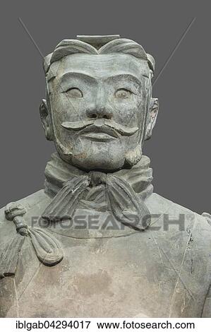 Museum of the Terracotta Warriors, Bust of a High-ranking Officer, Mausoleum of the first Qin Emperor, Xian, Shaanxi Province, China, Asia View Large Photo Image Stock Photo - Museum of the Terracotta Warriors, Bust of a High-ranking Officer, Mausoleum of the first Qin Emperor, Xian, Shaanxi Province, China, Asia. Fotosearch