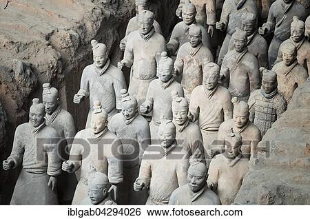 Museum of the Terracotta Warriors, Mausoleum of the first Qin Emperor, Xian, Shaanxi Province, China, Asia View Large Photo Image Stock Photograph - Museum of the Terracotta Warriors, Mausoleum of the first Qin Emperor, Xian, Shaanxi Province, China, Asia. Fotosearch