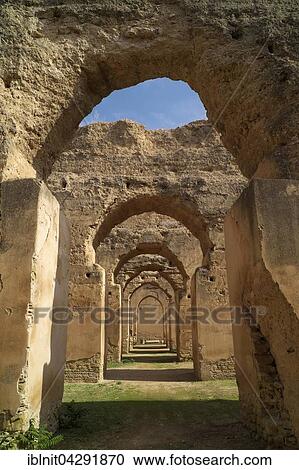 Old stables belonging to former sultan Moulay Ismail, Meknes, Meknes-Tafilalet, Morocco, Africa View Large Photo Image Stock Image - Old stables belonging to former sultan Moulay Ismail, Meknes, Meknes-Tafilalet, Morocco, Africa. Fotosearch