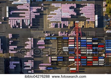 Overhead crane, truck loading station, Rockwool, mineral wool products, Gladbeck, Ruhr district, North Rhine-Westphalia, Germany, Europe View Large Photo Image Stock Photo - Overhead crane, truck loading station, Rockwool, mineral wool products, Gladbeck, Ruhr district, North Rhine-Westphalia, Germany, Europe. Fotosearch