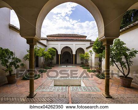 Patio de la Alberca, Alcazaba, Malaga, Andalucia, Spain, Europe View Large Photo Image Stock Image - Patio de la Alberca, Alcazaba, Malaga, Andalucia, Spain, Europe. Fotosearch