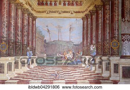 Perspective painting, Crucifixion, fresco in Saben Monastery at Klausen, Eisacktal, South Tyrol, Alto Adige, Italy, Europe View Large Photo Image Stock Photograph - Perspective painting, Crucifixion, fresco in Saben Monastery at Klausen, Eisacktal, South Tyrol, Alto Adige, Italy, Europe. Fotosearch