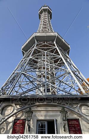 Petrin Lookout Tower on Petrin, Prague, Czech Republic, Europe View Large Photo Image Stock Photo - Petrin Lookout Tower on Petrin, Prague, Czech Republic, Europe. Fotosearch