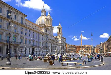 Piazza Navona, Rome, Lazio, Italy, Europe View Large Photo Image Stock Image - Piazza Navona, Rome, Lazio, Italy, Europe. Fotosearch