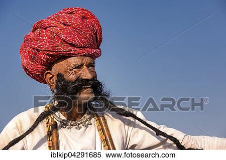 Portrait of an elderly Rajasthani man with a long beard wearing a turban, Pushkar, Rajasthan, India, Asia View Large Photo Image Stock Photography - Portrait of an elderly Rajasthani man with a long beard wearing a turban, Pushkar, Rajasthan, India, Asia. Fotosearch