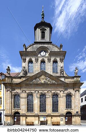 Stock Image - Protestant Spitalkirche from 1750, Bayreuth, Upper Franconia, Bavaria, Germany, Europe. Fotosearch