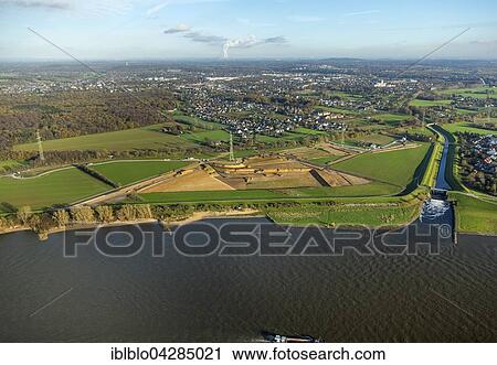 Reconstruction of the Emschermundung, River Emscher and Rhine, Dinslaken, Ruhr district, North Rhine-Westphalia, Germany, Europe View Large Photo Image Stock Image - Reconstruction of the Emschermundung, River Emscher and Rhine, Dinslaken, Ruhr district, North Rhine-Westphalia, Germany, Europe. Fotosearch