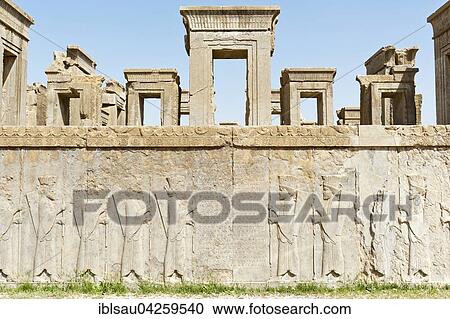Relief with Guardian figures and old inscription, palace of Xerxes, ancient Persian city of Persepolis, UNESCO World Heritage Site, Fars Province, Iran, Asia View Large Photo Image Stock Image - Relief with Guardian figures and old inscription, palace of Xerxes, ancient Persian city of Persepolis, UNESCO World Heritage Site, Fars Province, Iran, Asia. Fotosearch