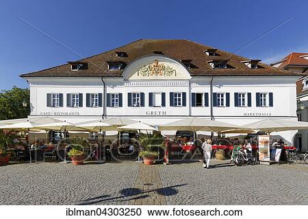 Stock Image - Restaurant Greth, Uberlingen, Bodenseekreis, Upper Swabia, Baden-Wurttemberg, Germany, Europe. Fotosearch