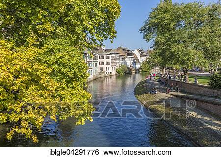 River Ill, Quai de la Petit France, Strasbourg, Departement Bas-Rhin, Alsace, France, Europe View Large Photo Image Stock Photograph - River Ill, Quai de la Petit France, Strasbourg, Departement Bas-Rhin, Alsace, France, Europe. Fotosearch