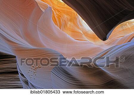 Rock shapes, colors and textures in the Antelope Slot Canyon, Arizona, USA, America View Large Photo Image Stock Image - Rock shapes, colors and textures in the Antelope Slot Canyon, Arizona, USA, America. Fotosearch