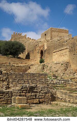 Ruins of the necropolis of Chellah, Rabat, Rabat province, Morocco, Africa View Large Photo Image Stock Photo - Ruins of the necropolis of Chellah, Rabat, Rabat province, Morocco, Africa. Fotosearch