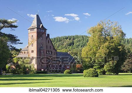 Saareck Castle in the Saarecks Landchen park, Mettlach, Saarland, Germany, Europe View Large Photo Image Stock Photography - Saareck Castle in the Saarecks Landchen park, Mettlach, Saarland, Germany, Europe. Fotosearch