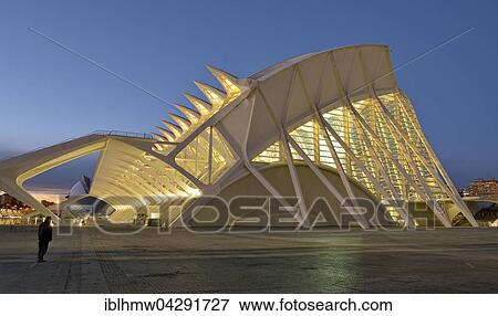 Stock Photo - Science Museum Museo de las Ciencias, Ciudad de las Artes y de las Ciencias, City of Arts and Sciences, Valencia, Spain, Europe. Fotosearch