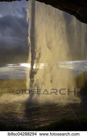 Seljalandsfoss Waterfall, Seljalandsa river, Suourland, Iceland, Europe View Large Photo Image Picture - Seljalandsfoss Waterfall, Seljalandsa river, Suourland, Iceland, Europe. Fotosearch
