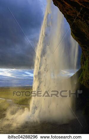 Seljalandsfoss Waterfall, Seljalandsa river, Suourland, Iceland, Europe View Large Photo Image Stock Photograph - Seljalandsfoss Waterfall, Seljalandsa river, Suourland, Iceland, Europe. Fotosearch