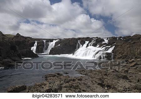 Stock Image - Skuggafoss, Austurland, Iceland, Europe. Fotosearch