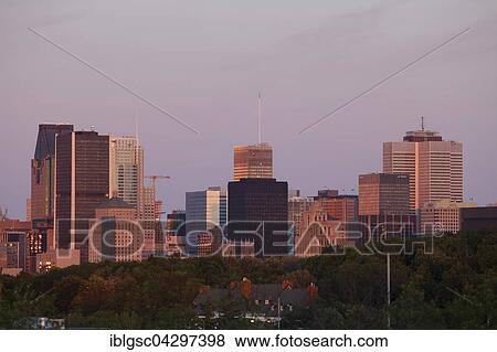 Stock Photo - Skyline, Montreal, Quebec Province, Canada, North America. Fotosearch