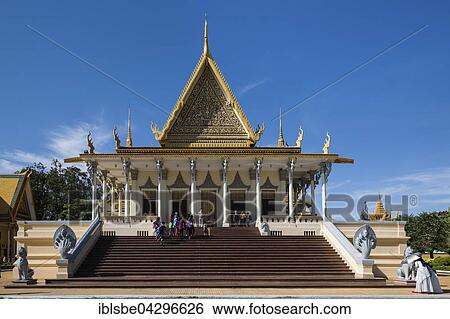 Stairway to throne hall, Preah Tineang Tevea Vinichhay, Royal Palace, Phnom Penh, Cambodia, Asia View Large Photo Image Stock Photograph - Stairway to throne hall, Preah Tineang Tevea Vinichhay, Royal Palace, Phnom Penh, Cambodia, Asia. Fotosearch