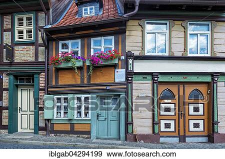 The smallest house in town, built in 1792, Wernigerode, Harz, Saxony-Anhalt, Germany, Europe View Large Photo Image Stock Photo - The smallest house in town, built in 1792, Wernigerode, Harz, Saxony-Anhalt, Germany, Europe. Fotosearch