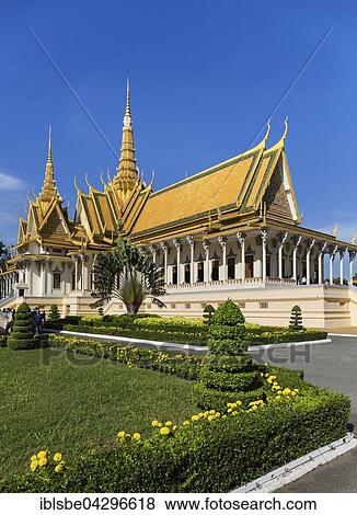 Throne hall, coronation hall, Preah Tineang Tevea Vinichhay, Royal Palace, Phnom Penh, Cambodia, Asia View Large Photo Image Stock Photo - Throne hall, coronation hall, Preah Tineang Tevea Vinichhay, Royal Palace, Phnom Penh, Cambodia, Asia. Fotosearch