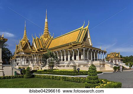 Throne hall, coronation hall, Preah Tineang Tevea Vinichhay, Royal Palace, Phnom Penh, Cambodia, Asia View Large Photo Image Stock Photograph - Throne hall, coronation hall, Preah Tineang Tevea Vinichhay, Royal Palace, Phnom Penh, Cambodia, Asia. Fotosearch