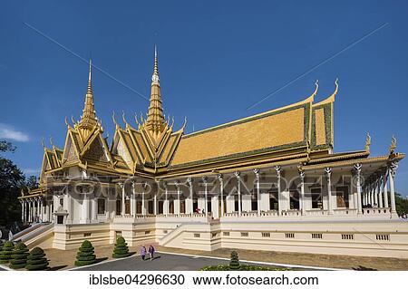 Throne hall, Preah Tineang Tevea Vinichhay, coronation hall, Royal Palace, Phnom Penh, Cambodia, Asia View Large Photo Image Stock Image - Throne hall, Preah Tineang Tevea Vinichhay, coronation hall, Royal Palace, Phnom Penh, Cambodia, Asia. Fotosearch