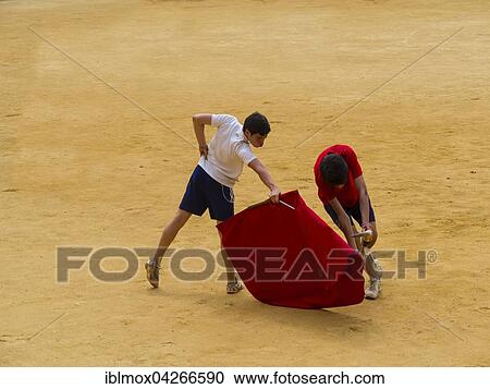 Toreros practicing bullfighting in bullring, Plaza de toros de La Malagueta, Malaga, Andalucia, Costa del Sol, Spain, Europe View Large Photo Image Stock Image - Toreros practicing bullfighting in bullring, Plaza de toros de La Malagueta, Malaga, Andalucia, Costa del Sol, Spain, Europe. Fotosearch