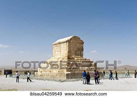 Tourists at the Tomb of Cyrus II, ancient Persian city Pasargadae, near Persepolis, Fars Province, Iran, Asia View Large Photo Image Stock Photo - Tourists at the Tomb of Cyrus II, ancient Persian city Pasargadae, near Persepolis, Fars Province, Iran, Asia. Fotosearch
