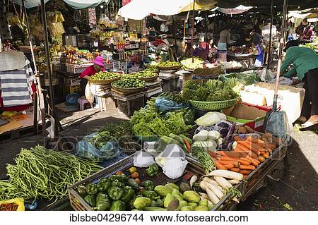 Vegetable and fruit stalls on the Khan Daun Penh market in Phnom, Cambodia, Asia View Large Photo Image Picture - Vegetable and fruit stalls on the Khan Daun Penh market in Phnom, Cambodia, Asia. Fotosearch