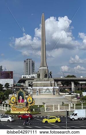Victory monument, triumphal column at roundabout, Ratchathewi District, Bangkok, Thailand, Asia View Large Photo Image Stock Image - Victory monument, triumphal column at roundabout, Ratchathewi District, Bangkok, Thailand, Asia. Fotosearch