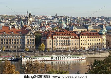 View from the Letna hill on the historic centre, Prague, Czech Republic, Europe View Large Photo Image Stock Photo - View from the Letna hill on the historic centre, Prague, Czech Republic, Europe. Fotosearch