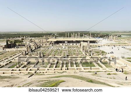 View of the ancient Persian city, in the foreground the Hundred Column Hall, Persepolis, UNESCO World Heritage Site, Fars Province, Iran, Asia View Large Photo Image Stock Image - View of the ancient Persian city, in the foreground the Hundred Column Hall, Persepolis, UNESCO World Heritage Site, Fars Province, Iran, Asia. Fotosearch