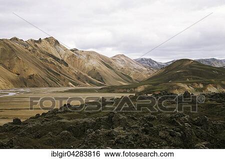 Vulcanic mountains, Landmannalaugar nature reserve Fjallabak, Iceland, Europe View Large Photo Image Stock Photograph - Vulcanic mountains, Landmannalaugar nature reserve Fjallabak, Iceland, Europe. Fotosearch