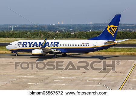 A Boeing 737-800 aircraft of Ryanair with the registration number EI-DLC at Dortmund Airport (DTM), Dortmund, Germany, Europe View Large Photo Image Stock Image - A Boeing 737-800 aircraft of Ryanair with the registration number EI-DLC at Dortmund Airport (DTM), Dortmund, Germany, Europe. Fotosearch